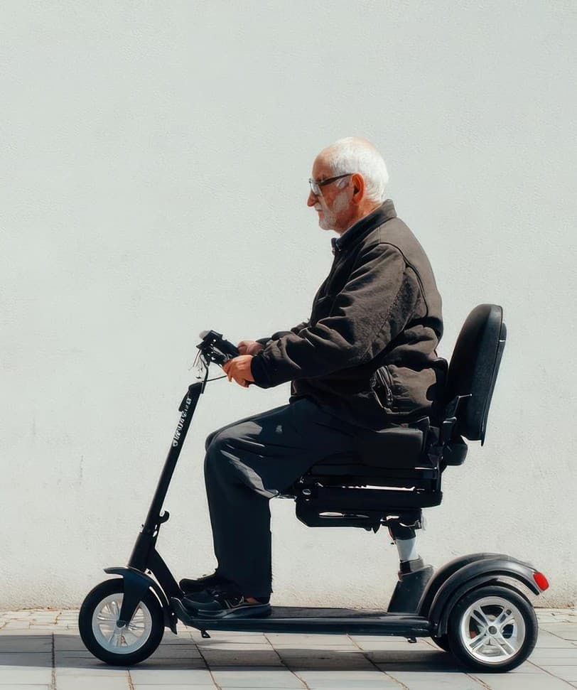 Customer completing rental process at Aston Pharmacy.